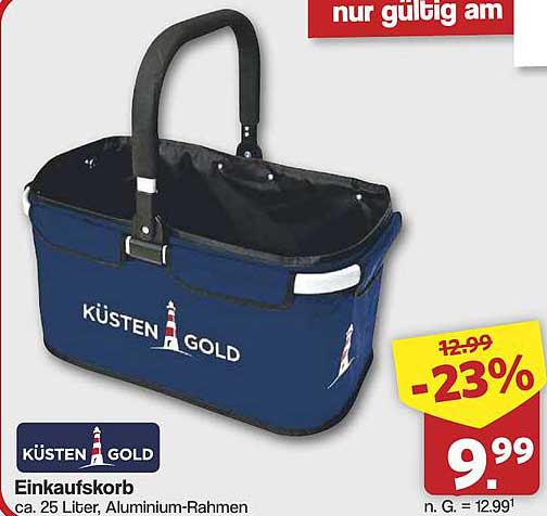 KÜSTEN GOLD Einkaufskorb