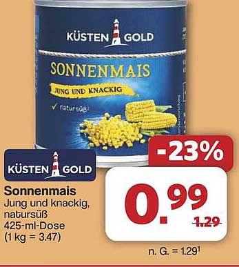 Küsten Gold Sonnenmais