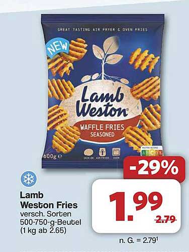 Lamb Weston Waffle Fries