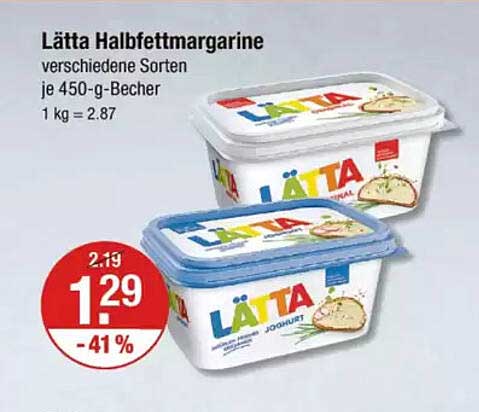 Lätta Halbfettmargarine