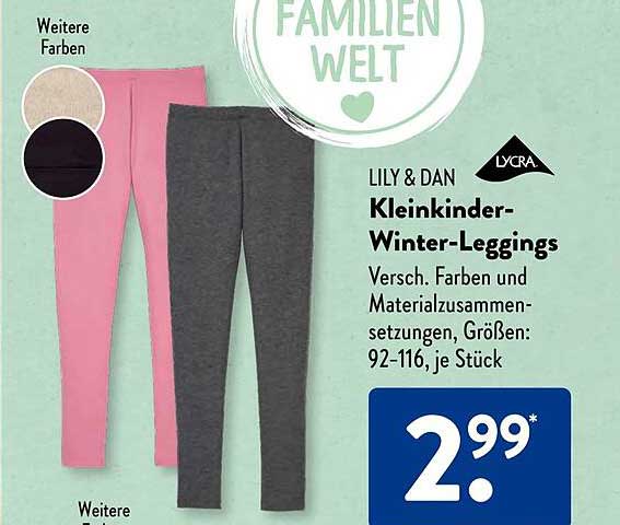 LILY & DAN Kleinkinder-Winter-Leggings