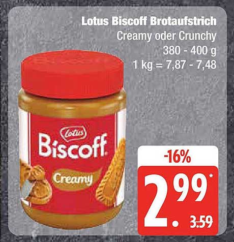 Lotus Biscoff Brotaufstrich