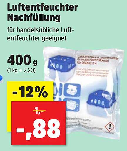 Luftentfeuchter Nachfüllung