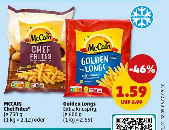 McCain Chef Frites  
Golden Longs