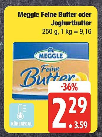 Meggle Feine Butter oder Joghurtbutter