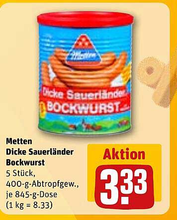 Metten Dicke Sauerländer Bockwurst