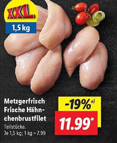 Metzgerfrisch Frische Hähnchenbrustfilet