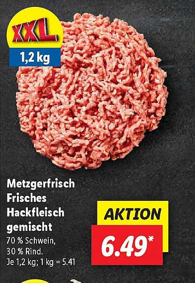 Metzgerfrisch Frisches Hackfleisch gemischt