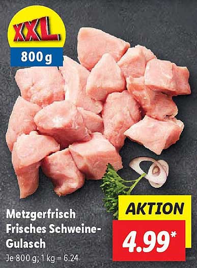 Metzgerfrisch Frisches Schweine-Gulasch