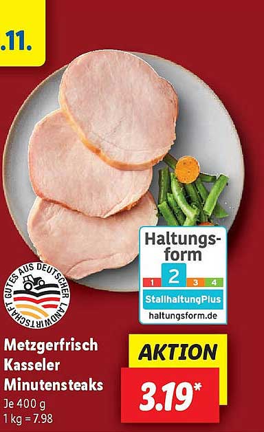 Metzgerfrisch Kasseler Minutensteaks