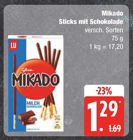 Mikado Sticks mit Schokolade