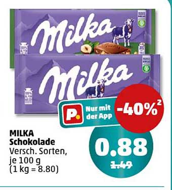 MILKA Schokolade