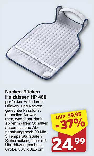 Nacken-Rücken Heizkissen HP 460