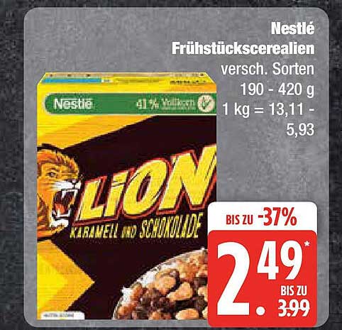 Nestlé Lion Karamell und Schokolade