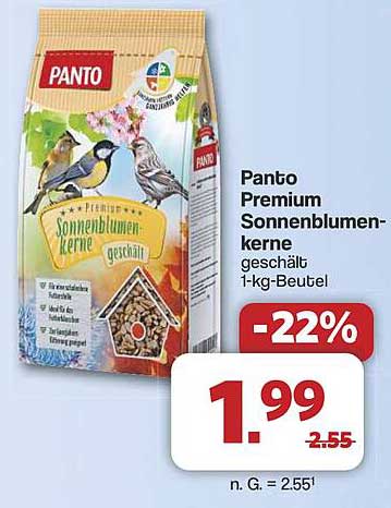 Panto Premium Sonnenblumenkerne geschält