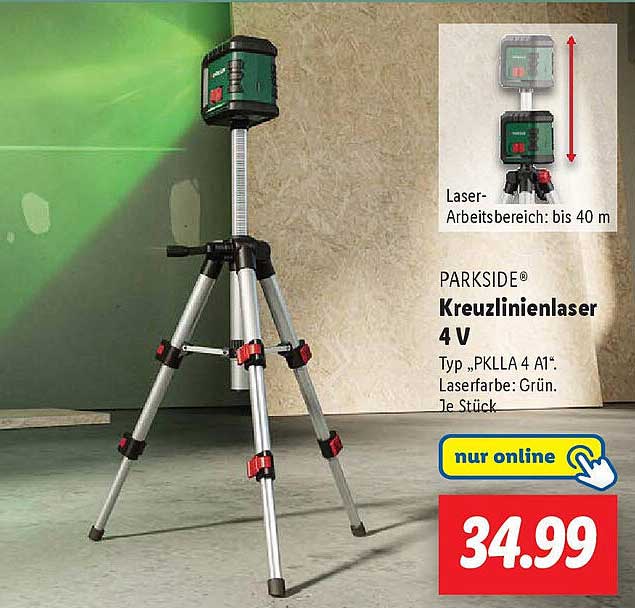 PARKSIDE® Kreuzlinienlaser 4 V