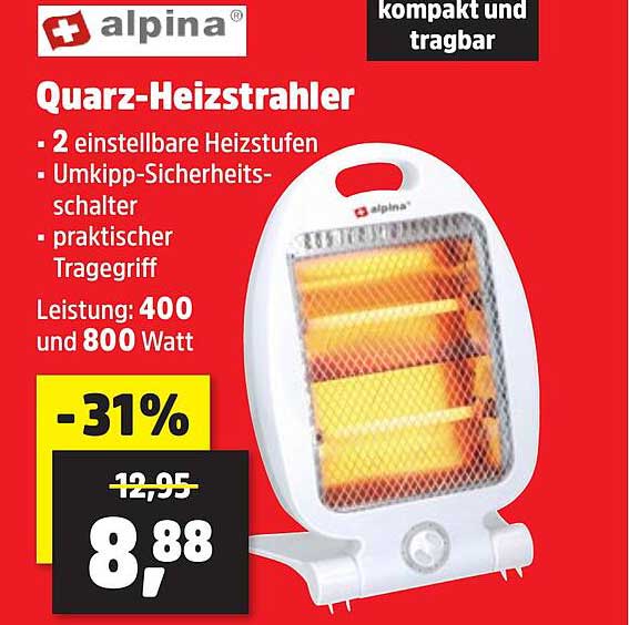 Quarz-Heizstrahler