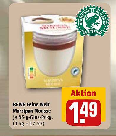 REWE Feine Welt Marzipan Mousse