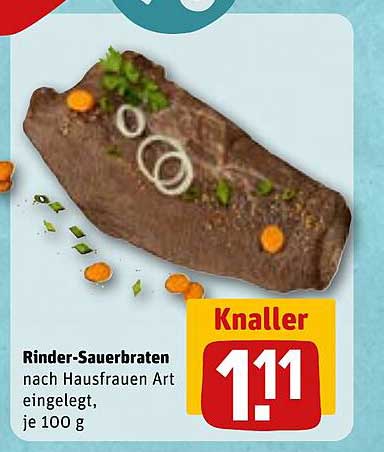 Rinder-Sauerbraten nach Hausfrauen Art