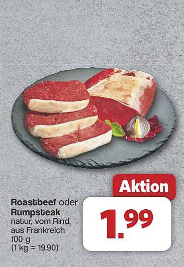 Roastbeef oder Rumpsteak