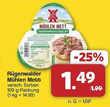 Rügenwalder Mühlen Mett