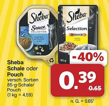 Sheba Schale oder Pouch