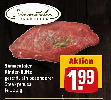 Simmentaler Rinder-Hüfte