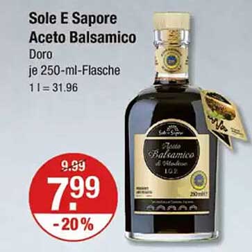 Sole E Sapore Aceto Balsamico