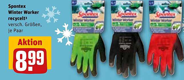 Spontex Winter Worker recycelt³