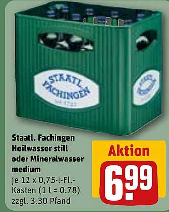 Staatl. Fachingen Heilwasser still oder Mineralwasser medium