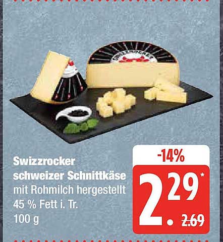 Swizzrocker schweizer Schnittkäse