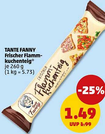 TANTE FANNY Frischer Flammkuchenteig