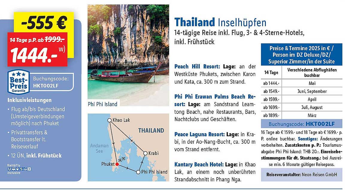 Thailand Inselhüpfen