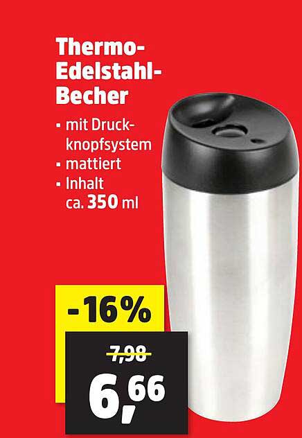 Thermo-Edelstahl-Becher