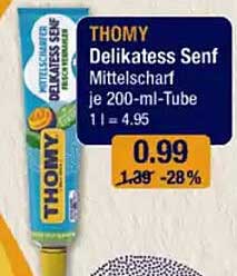 THOMY Delikatess Senf Mittelscharf