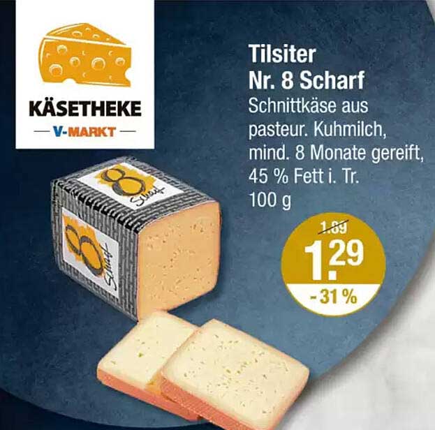 Tilsiter Nr. 8 Scharf