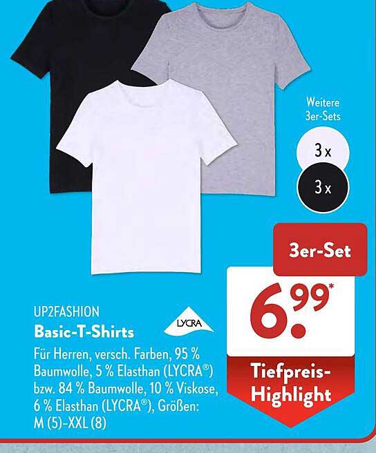 UP2FASHION Basic-T-Shirts