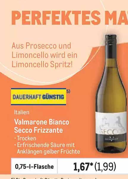 Valmarone Bianco Secco Frizzante