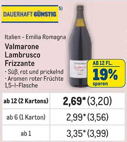 Valmarone Lambrusco Frizzante