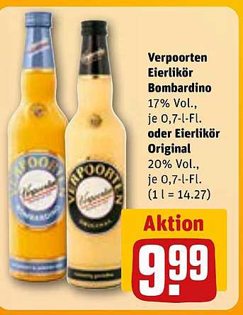 Verpoorten Eierlikör Bombardino oder Eierlikör Original