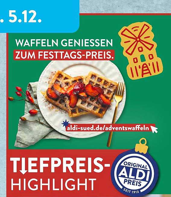 Waffeln geniessen zum Festtags-Preis.