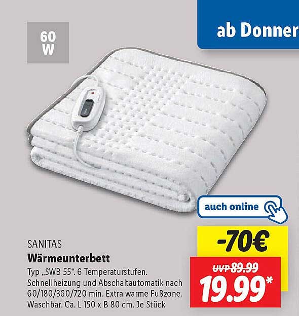 Wärmeunterbett