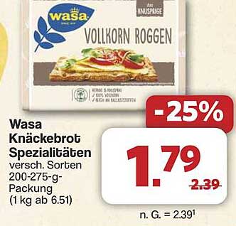 Wasa Knäckebrot Spezialitäten