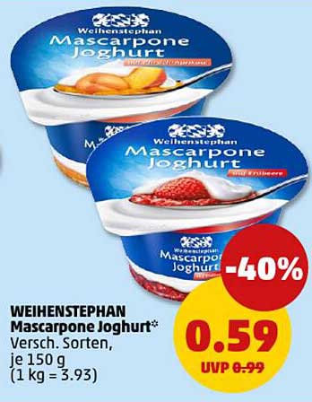 WEIHENSTEPHAN Mascarpone Joghurt