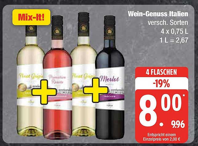 Wein-Genuss Italien versch. Sorten