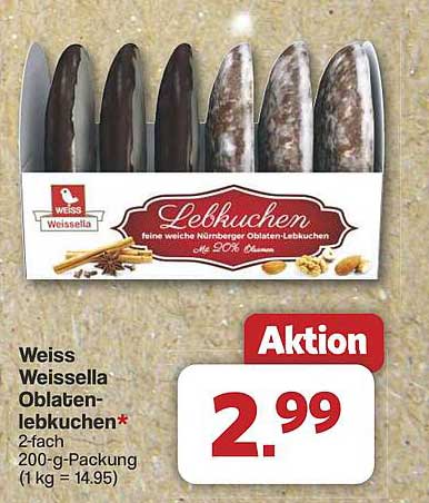 Weiss Weisseilla Oblatenlebkuchen