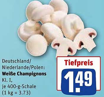 Weiße Champignons