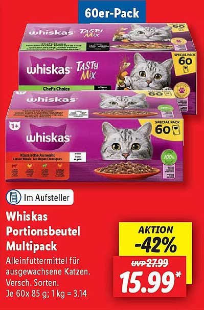 Whiskas Portionsbeutel Multipack