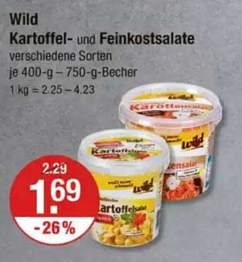 Wild Kartoffel- und Feinkostsalate