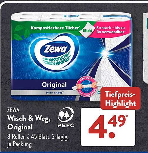 Zewa Wisch & Weg, Original